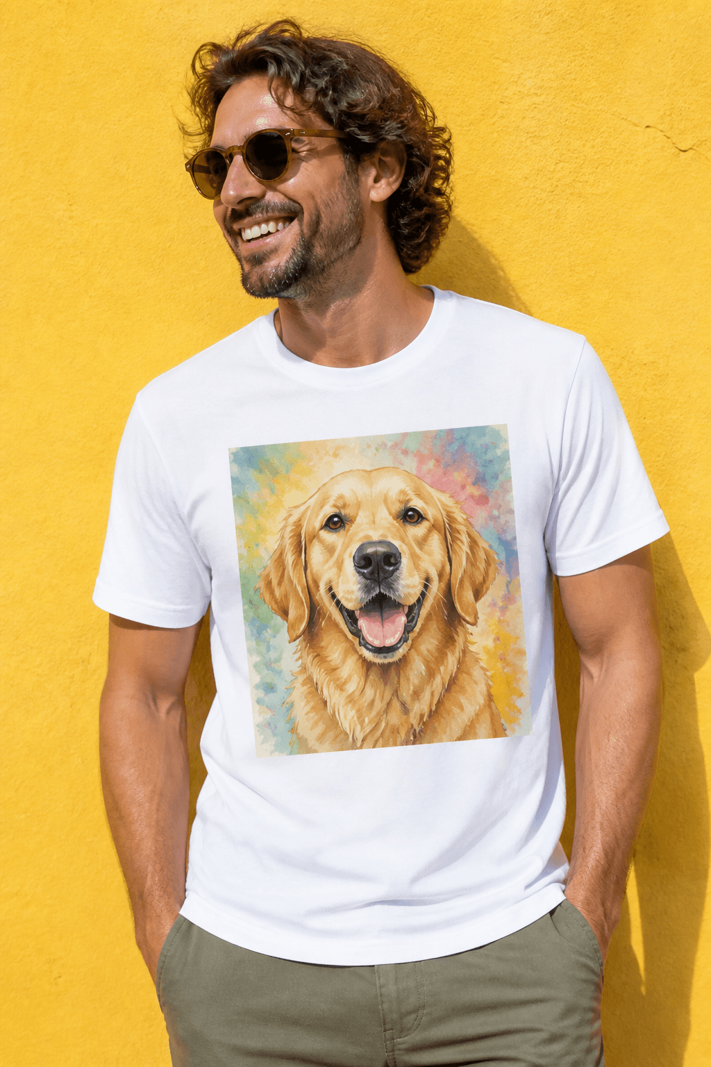 Tee personnalisé avec le portrait d’un chien