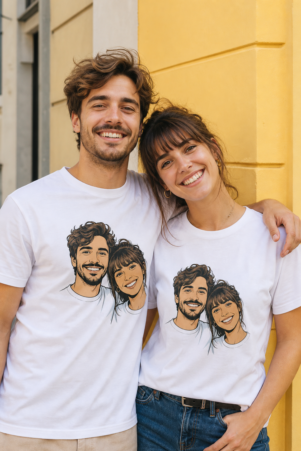 Photo de duo nette, le type d’image qui marche pour un cadeau couple personnalisé